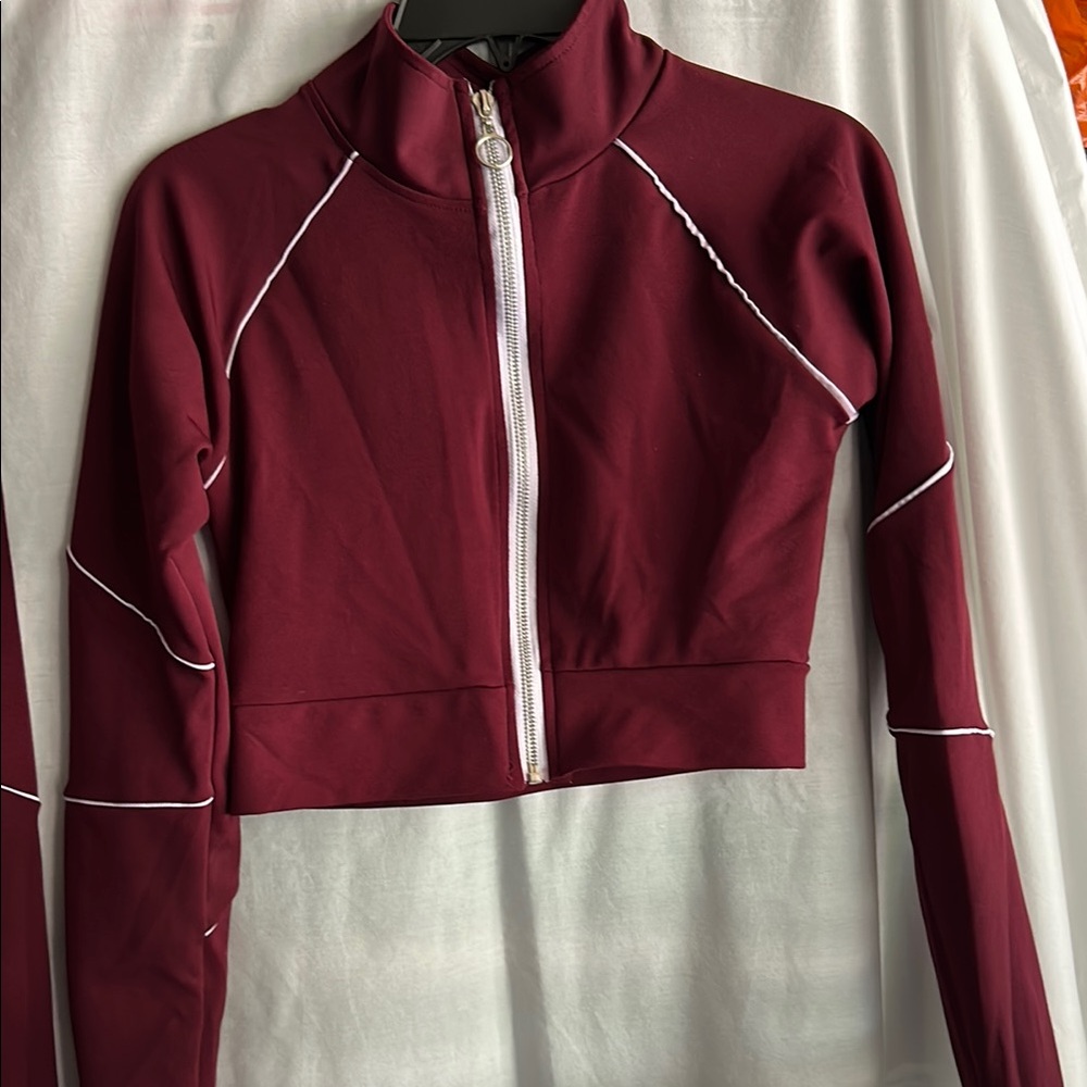 Burgundy Leggings Pants & Jumpsuits Collection - Picture 2 of 5